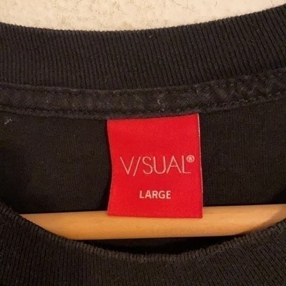 VISUAL GIRL GRAPHIC BIKINI BLACK SHIRT LARGE - Picture 3 of 4